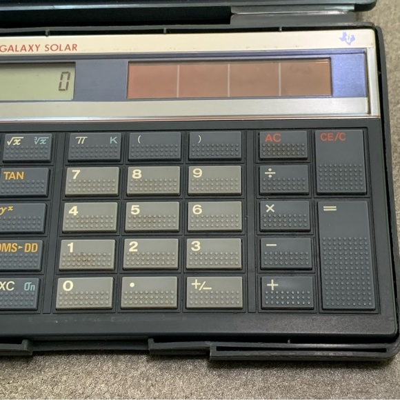 Vintage Texas Instruments TI-35 Galaxy Solar Scientific Calculator Tested Works - Picture 3 of 12